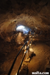 From the end of the Ghar Dalam Cave in Birzebbuga