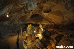 The end of the Ghar Dalam Cave in Birzebbuga