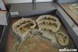 Mnajdra Temples near Qrendi scale model