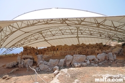 overview Mnajdra Temples near Qrendi