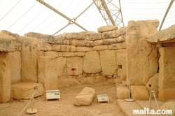 side room of the Mnajdra Temples near Qrendi