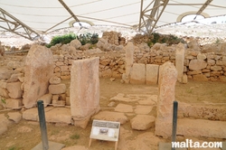 side temple of the equinoce and solstice orientated doorway at Mnajdra Temples near Qrendi