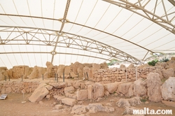 upper temple of Mnajdra Temples near Qrendi