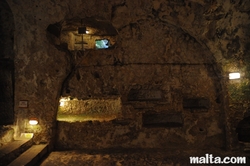 arch in the St Paul's Catacombs in Rabat