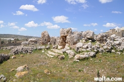 stairs and entrance of Ta'Hagrat Temples