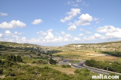 view of Mgarr valley from Ta'Hagrat Temples