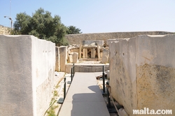 path to doorway at tarxien temples
