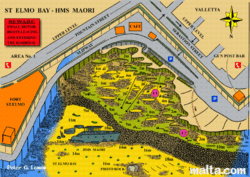 Graphical representation of HMS Maori Valletta