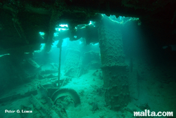 HMS Maori underwater  Valletta