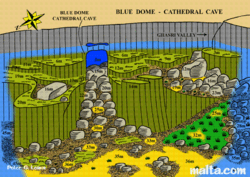 Graphical Representation of the  Cathedral cave Blue Dome