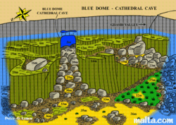 Graphical Representation of the Cathedral cave Blue Dome Graphical Representation of the Cathedral cave Blue Dome