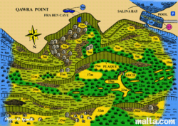 Graphical representation of Qawra point Graphical representation of Qawra point