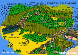 Graphicall representation of MV Rozi Cirkewwa