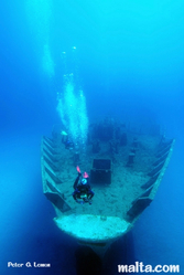 Divers exploring Um el Faroud