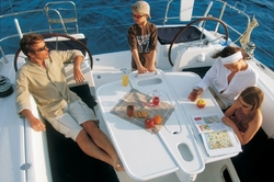 Cockpit of Nautica sailboat