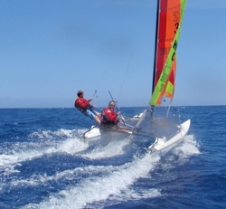 sailing with a catamaran with fairwind malta