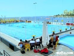 Swimming-pool near Ballutta Bay