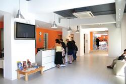 Reception area of EC Malta language school