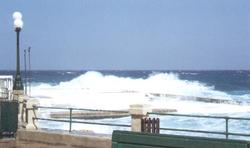 malta high waves storm