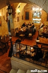 Tables and dining room of the Grotto tavern Restaurant