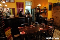 Bar and tables of Ta'Kris Restaurant and Maltese Bistro Bar and tables of Ta'Kris Restaurant and Maltese Bistro