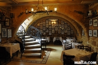 Malata restaurant Valletta staircase