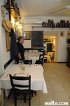Rubino restaurant valletta blackboard